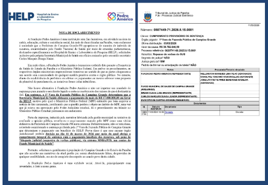 JUIZ DÁ PRAZO PARA PREFEITURA DE CAMPINA GRANDE PAGAR MAIS DE R$ 17 MILHÕES AO HOSPITAL HELP